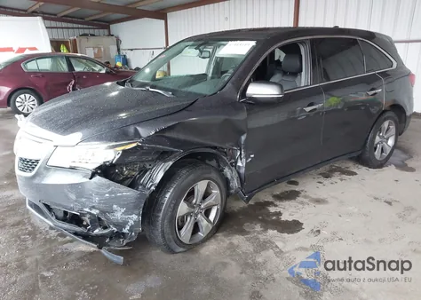 2014 Acura Mdx z USA, uszkodzony, nr VIN 5FRYD3H29EB010869